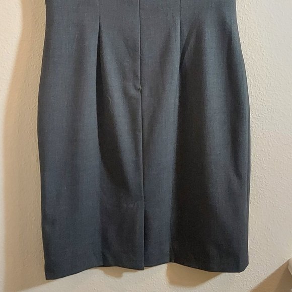 Classic Calvin Klein Gray Sleeveless Pencil Dress Size 10 - Picture 6 of 8